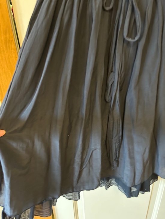 CP Shades Navy Sleeveless V-Neck Midi Dress with Drawstring - Picture 5 of 7
